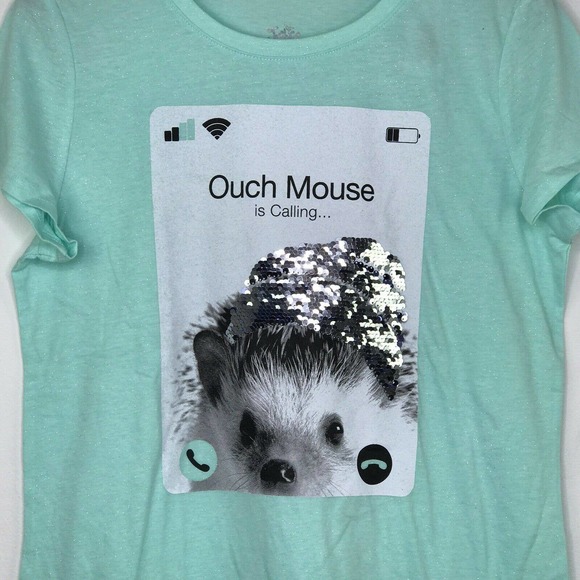 Justice 8 Shirt Ouch Mouse Facetime - Picture 2 of 5